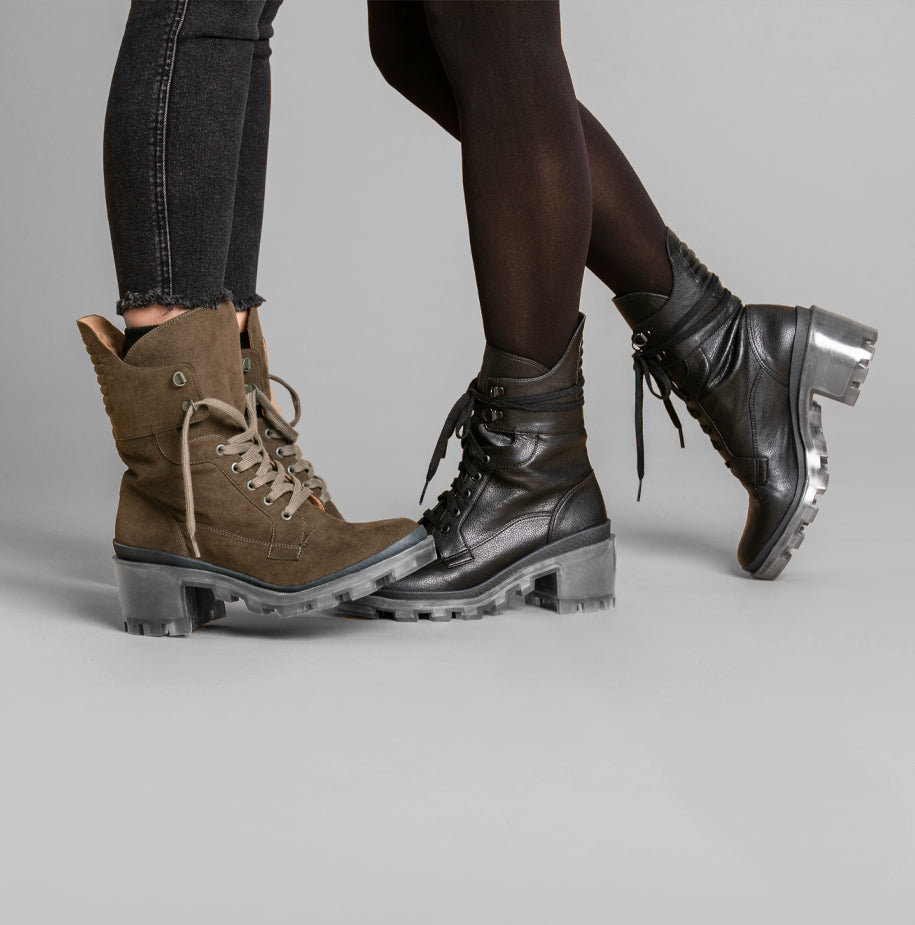Hudson Vegan Chunky Combat Boot – della terra shoes